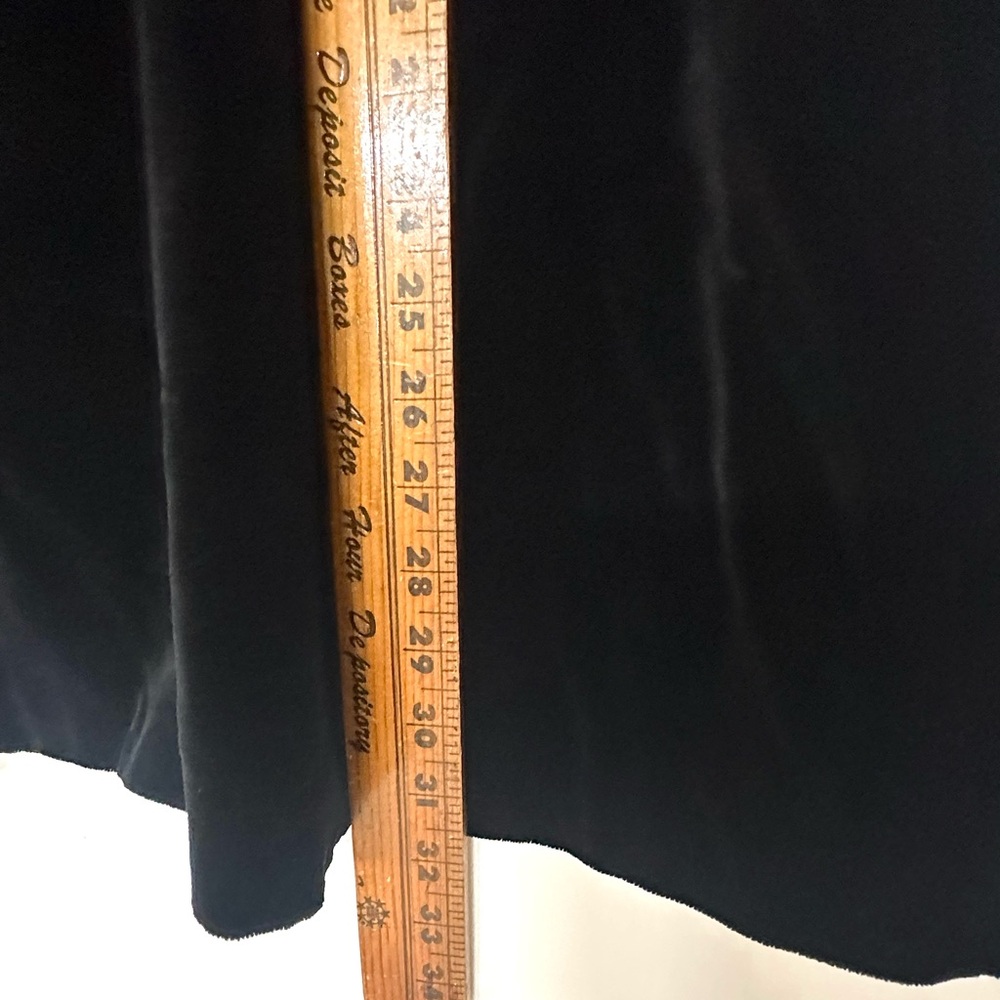 Vintage Black Velvet‎ Midi Skirt - Picture 5 of 6